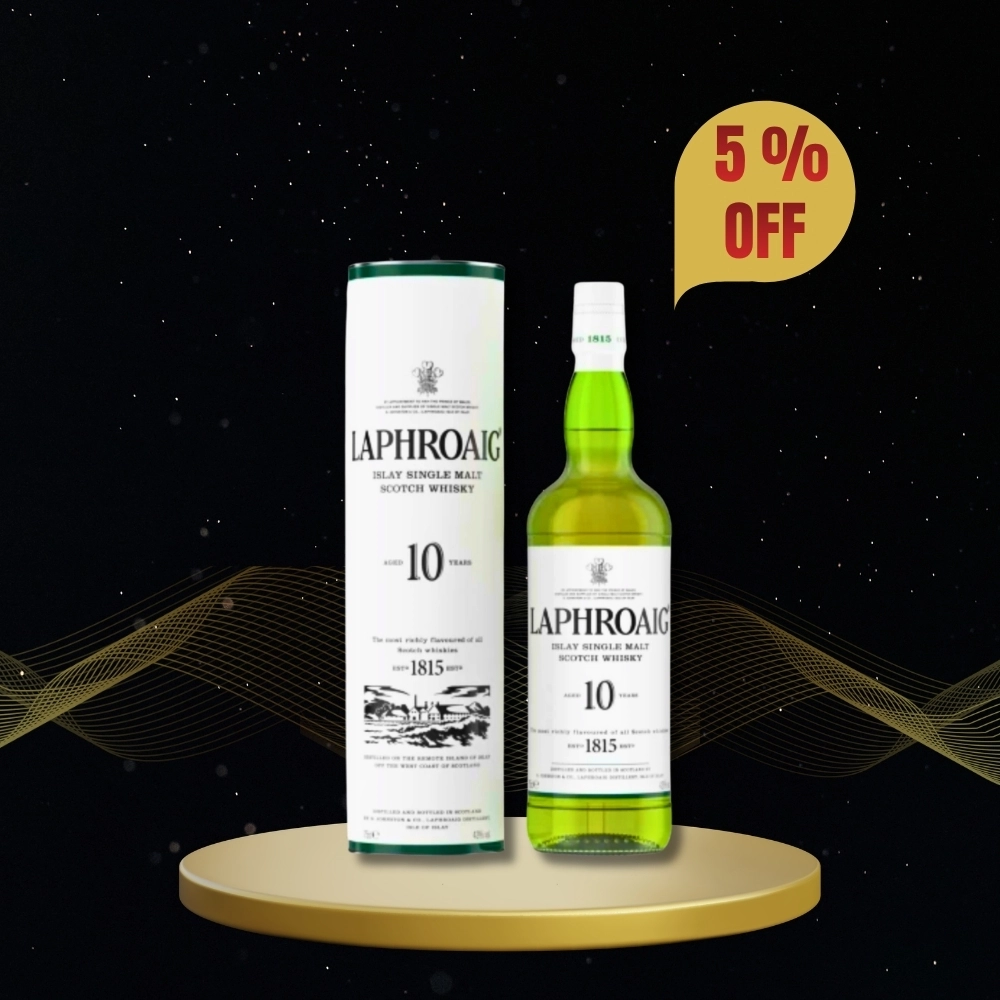 Laphroaig 10 Year Old Single Malt Whisky 750ml