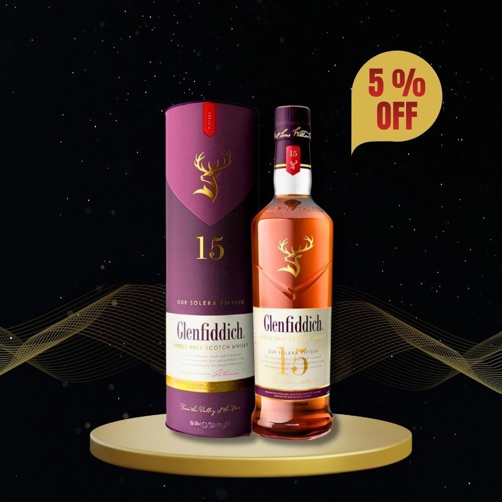 Glenfiddich 15 Year Old Single Malt Scotch Whiskey  (750 ml)