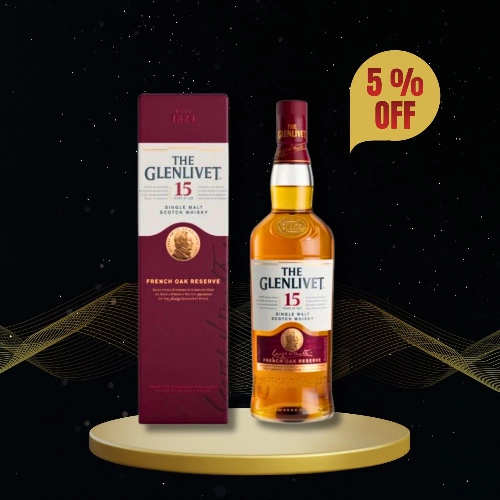 The Glenlivet 15 Year Old Single Malt Scotch Whisky 750ml