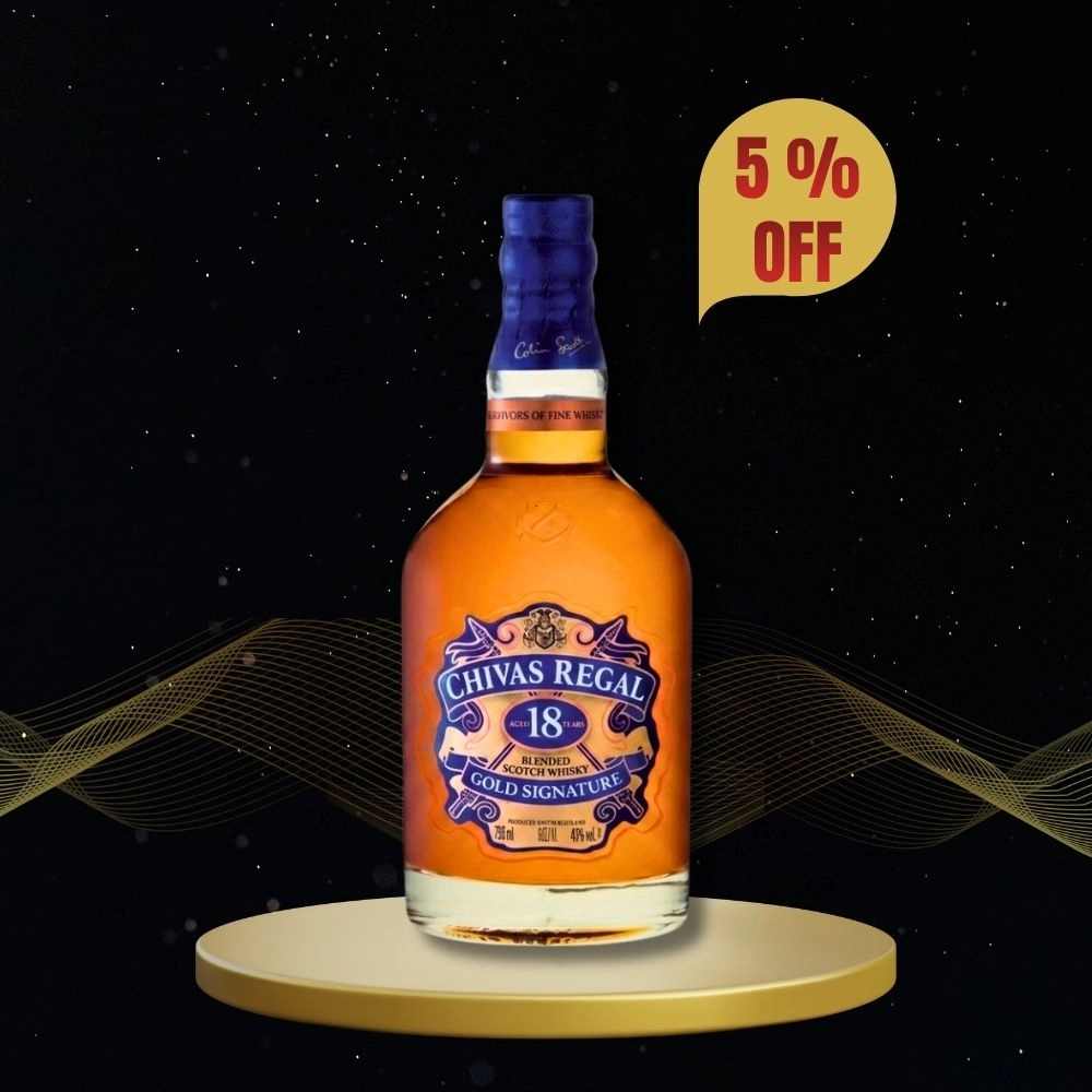 Chivas 18 Year Old & 2 Glasses 750ml