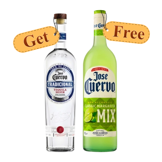 Jose Cuervo Tradicional Silver 750 ML & Free Margarita Mix 1L