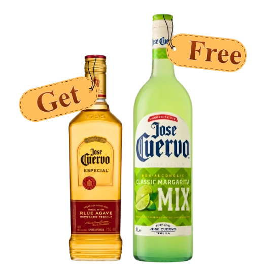 Jose Cuervo Especial Gold 750ML & Free Margarita Mix 1L